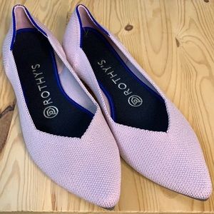 Rothy’s The Point flat in Blush (US 6.5)